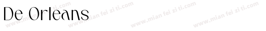 De Orleans字体转换